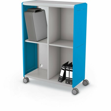 Mooreco Compass Cabinet Grande With Cubbies Blue 60.6in H x 42in W x 19.2in D D3A1E1E1X0